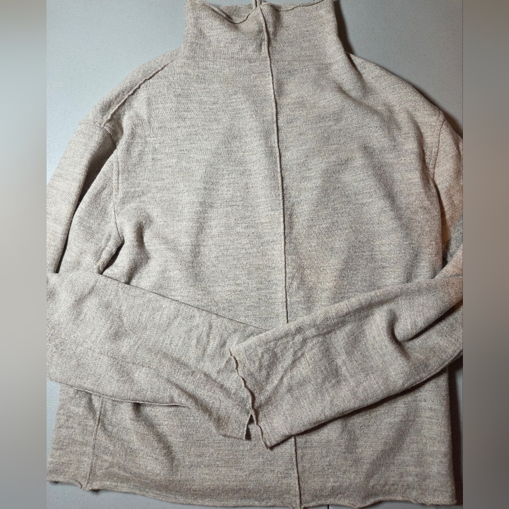 Rag And Bone Wool Sweater XS Gray Funnel Rollneck Minimalist 90s CBK Oversized